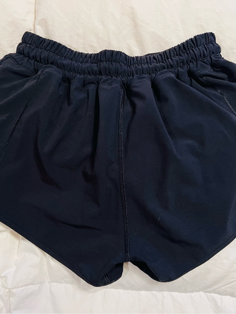 lululemon athletica Navy Elastic-Waist Running Shorts
